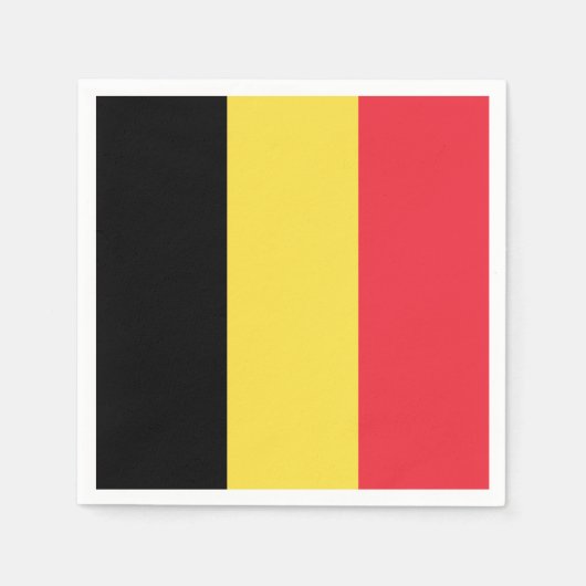 Patriottische Belgische vlag Servet (Voorkant)