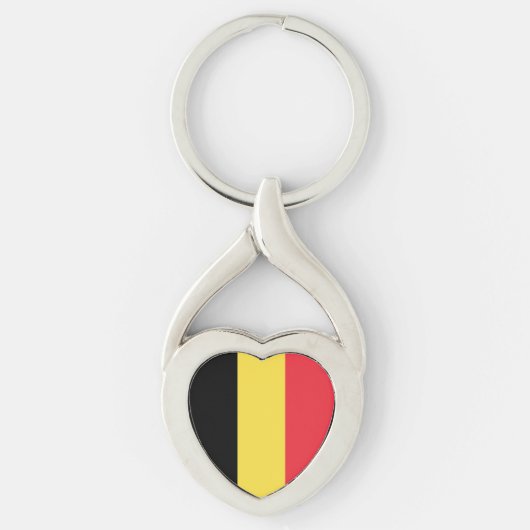 Patriottische Belgische vlag Sleutelhanger (Voorkant)
