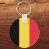 Patriottische Belgische vlag Sleutelhanger (Voorkant)