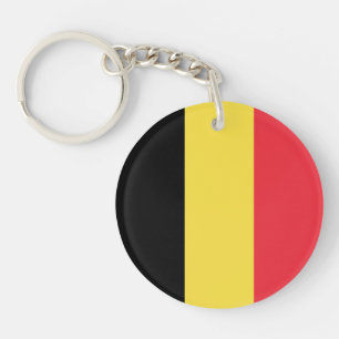 Patriottische Belgische vlag Sleutelhanger