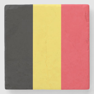 Patriottische Belgische vlag Stenen Onderzetter