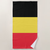 Patriottische Belgische vlag Strandlaken (Voorkant)
