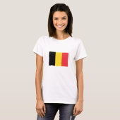 Patriottische Belgische vlag T-shirt (Voorkant volledig)