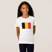 Patriottische Belgische vlag T-shirt (Voorkant volledig)
