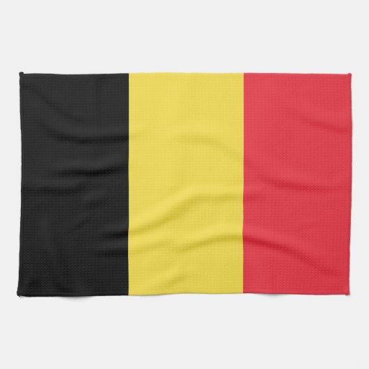 Patriottische Belgische vlag Theedoek (Horizontaal)