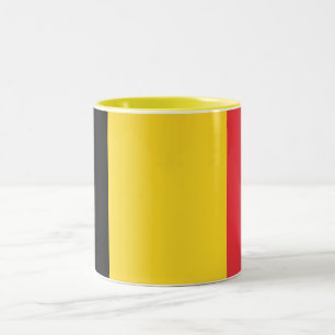 Patriottische Belgische vlag Tweekleurige Koffiemok