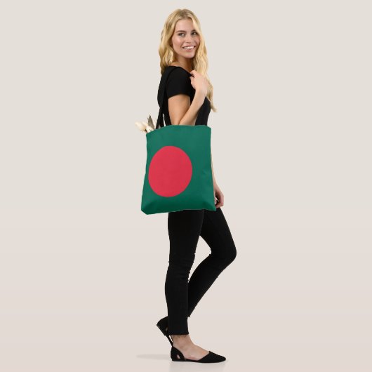 Patriottische Bengaalse vlag Canvas tas (Op model)