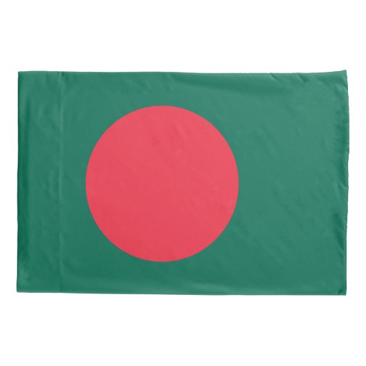 Patriottische Bengaalse vlag Kussensloop (Achterkant)