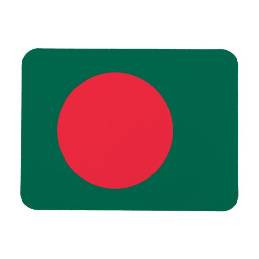 Patriottische Bengaalse vlag Magnet Magneet (Horizontaal)