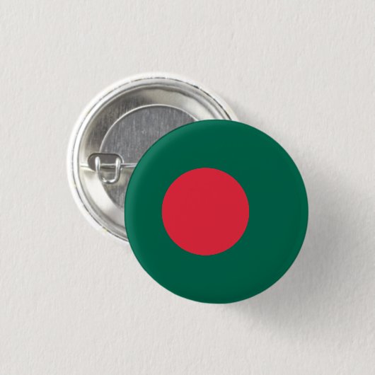 Patriottische Bengaalse vlag Pinback Button (Voorkant /achterkant)