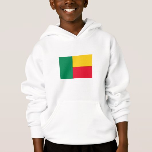 Patriottische Benin Vlag Hoodie (Voorkant)