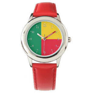 Patriottische Beninese Vlag Horloge