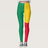 Patriottische Beninese Vlag Leggings (Voorkant)