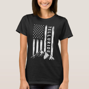 Patriottische Bergen Natuur Avontuur Colorado Vert T-shirt