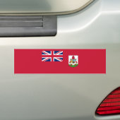Patriottische Bermudavlag Bumpersticker (Op auto)