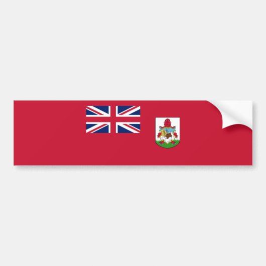 Patriottische Bermudavlag Bumpersticker (Voorkant)