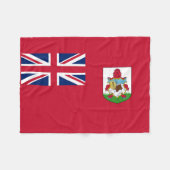 Patriottische Bermudavlag Fleece Deken (Voorkant (Horizontaal))