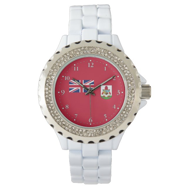 Patriottische Bermudavlag Horloge (Voorkant)