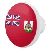 Patriottische Bermudavlag Keramische Knop (Rechts)