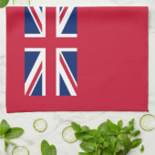 Patriottische Bermudavlag Keukenhanddoek (Gevouwen)