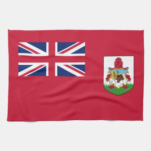 Patriottische Bermudavlag Keukenhanddoek (Horizontaal)