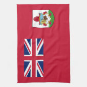 Patriottische Bermudavlag Keukenhanddoek (Verticaal)