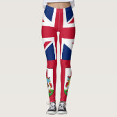 Patriottische Bermudavlag Leggings (Voorkant)