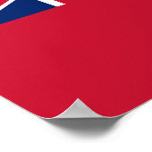 Patriottische Bermudavlag Poster (Hoek)
