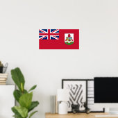 Patriottische Bermudavlag Poster (Thuiskantoor)
