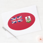 Patriottische Bermudavlag Rechthoekige Sticker (Envelop)