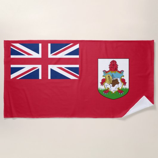 Patriottische Bermudavlag Strandlaken (Voorkant)