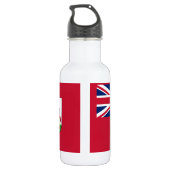 Patriottische Bermudavlag Waterfles (Achterkant)