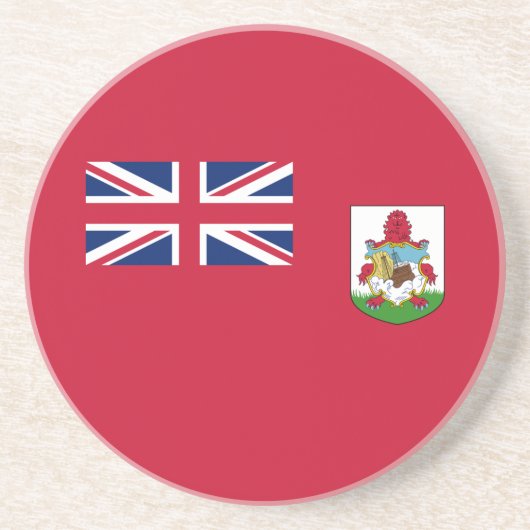 Patriottische Bermudavlag Zandsteen Onderzetter (Voorkant)
