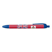 Patriottische Bermudavlag Zwarte Inkt Pen (Bovenkant)