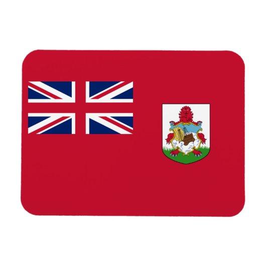Patriottische Bermudavlagmagneet Magneet (Horizontaal)