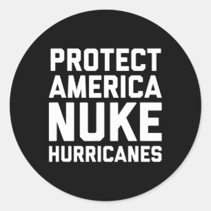 Patriottische bescherm Amerika kern orkanen citaat Ronde Sticker