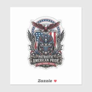 Patriottische Beschermer Masker Vrijheid Militair  Sticker