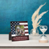 Patriottische beste FRIEND Beste DAD Militaire Dod Fotoplaat (Insitu)