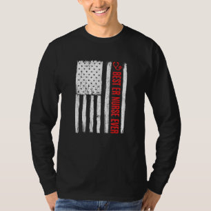 Patriottische beste noodruimte verpleegster ooit t-shirt