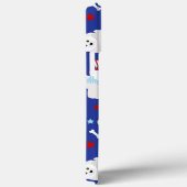 Patriottische Bichon Frise Hoesje-Mate iPhone Case (Achterkant / Rechts)