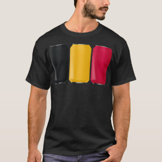 Patriottische Bierblikken België Vlag T-shirt