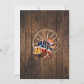 Patriottische bieren Laarzen & Proost Land Verjaar Kaart (Achterkant)