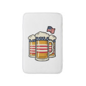 Patriottische Biermok Vintage Vector Design_1 Badmat (Voorkant Verticaal)