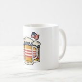 Patriottische Biermok Vintage Vector Design_1 Koffiemok (Voorkant rechts)