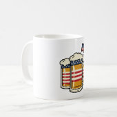 Patriottische Biermok Vintage Vector Design_1 Koffiemok (Voorkant links)