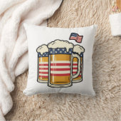 Patriottische Biermok Vintage Vector Design_1 Kussen (Deken)