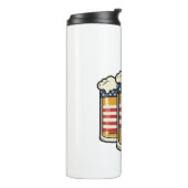 Patriottische Biermok Vintage Vector Design_1 Thermosbeker (Gedraaid links)
