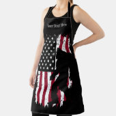 Patriottische Bigfoot Distressed Flag Schort (Insitu)