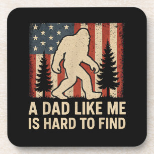 Patriottische Bigfoot Een Vader Als Mij Is Moeilij Bier Onderzetter