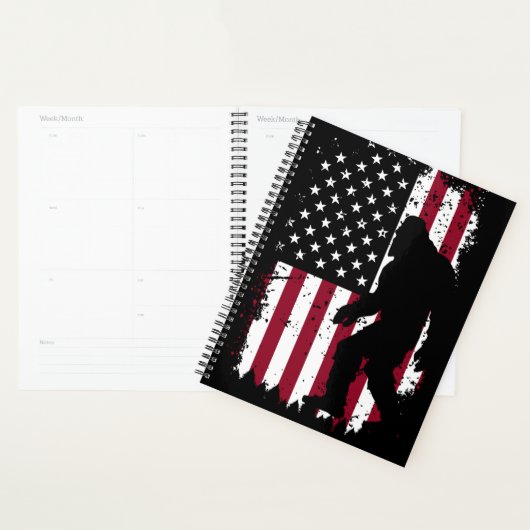 Patriottische Bigfoot Planner (Display)